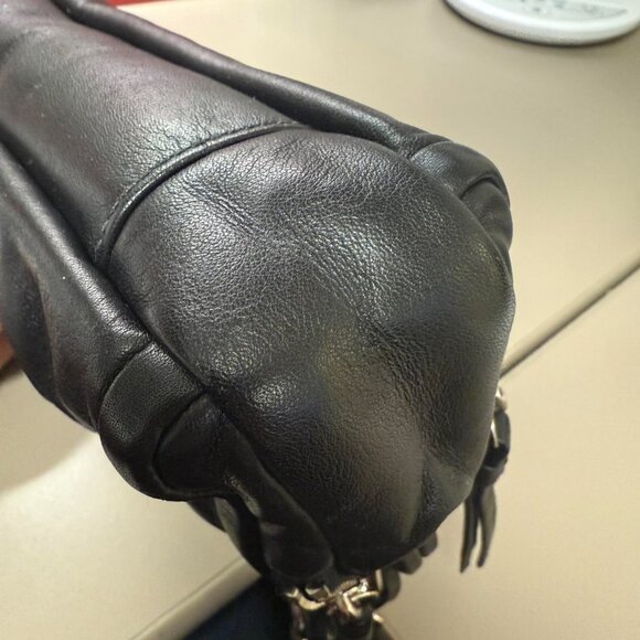 Rare Coach Parker Kisslock bag with silver chain detail - Picture 7 of 8